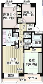 パーク・ハイム用賀南 1階 間取り図