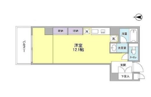WELLTOWER (ウェルタワー) 407 間取り図