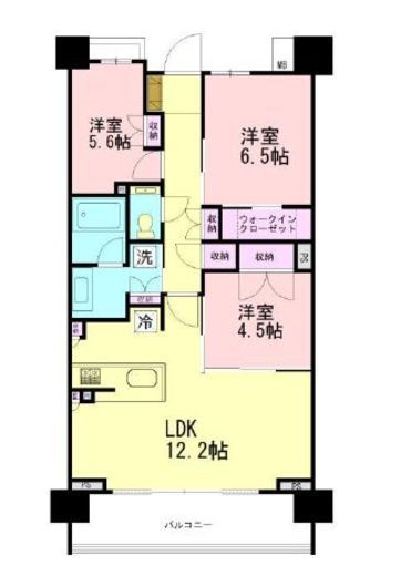 ドレッセWISEたまプラーザ 1階 間取り図