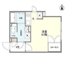 LAPis Park四谷三丁目 202 間取り図