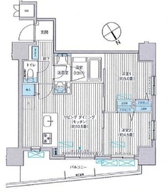 MAITRI YOTSUYA (マイトリィ四ツ谷) 402 間取り図