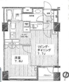 Feel A 渋谷 13階 間取り図