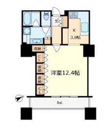 東京ツインパークス ライトウィング 22階 間取り図