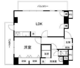 アビターレ中目黒 504 間取り図