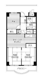 ビレッジハウス芝浦タワー 1-411 間取り図