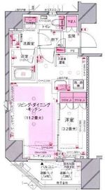 ルジェンテ日暮里 2階 間取り図