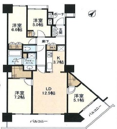 シティタワー品川 28階 間取り図