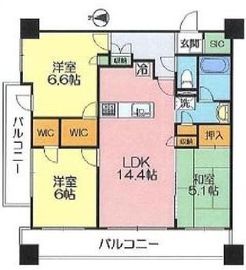 ベルドゥムール本厚木 5階 間取り図