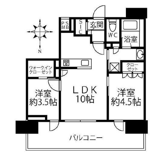 クリオレジダンス川崎南幸町 6階 間取り図