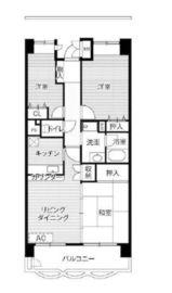 ビレッジハウス潮見タワー 1-1206 間取り図