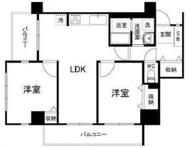 アビターレ中目黒 104 間取り図