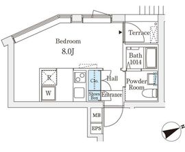 コージーコート四谷坂町 501 間取り図