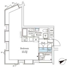 コージーコート四谷坂町 102 間取り図