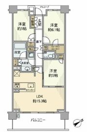 ザ・パークハウス東戸塚レジデンス 3階 間取り図