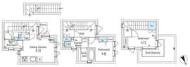 AGRATIO TERRACE恵比寿 (アグレシオテラス恵比寿) 202 間取り図