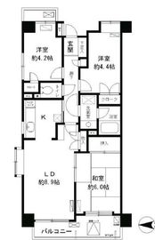 レジデンスシャルマン林試の森 309 間取り図