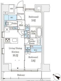 テラス駒込イースト 901 間取り図