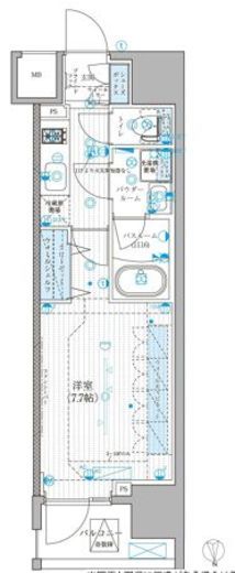 リテラス蒲田 905 間取り図