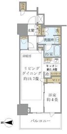 ブリリアタワー池袋West 6階 間取り図