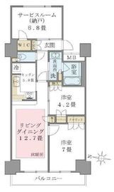 ブリリアイスト東雲キャナルコート 1210 間取り図