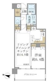 ブリリア神楽坂id 5階 間取り図
