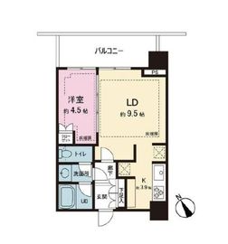 シティタワー新宿 13階 間取り図