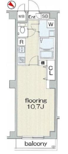 グランヴァン学芸大学 1階 間取り図