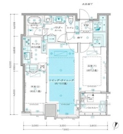 大崎ウエストシティタワーズ ウエスト 24階 間取り図