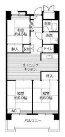 ビレッジハウス品川八潮タワー 1-813 間取り図