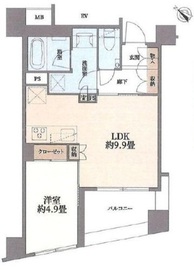 グローリオ文京茗荷谷 4階 間取り図