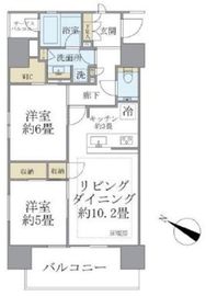 シティハウス中目黒サウス 14階 間取り図