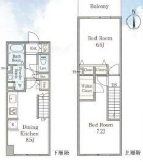 LEGALAND東品川 4階 間取り図