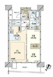 HARUMI FLAG SUN VILLAGE (晴海フラッグ サンヴィレッジ) 14階 間取り図