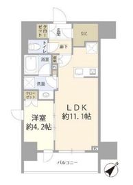 サンウッド東日本橋フラッツ 7階 間取り図