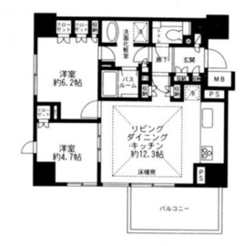 アトラス葛西レジデンス 4階 間取り図