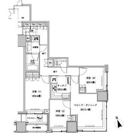 ウエストパークタワー池袋 1009 間取り図