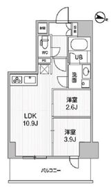 コンフォリア・リヴ千住 505 間取り図