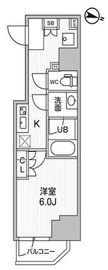 コンフォリア・リヴ千住 802 間取り図