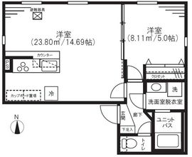 湯島レジデンス 402 間取り図