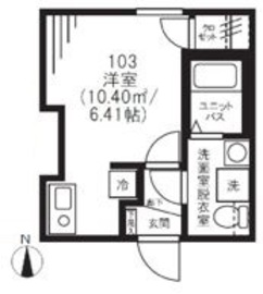 湯島レジデンス 103 間取り図