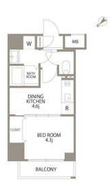 エスティメゾン赤羽Ⅱ 302 間取り図