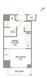 エスティメゾン赤羽Ⅱ 402 間取り図