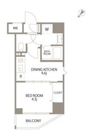 エスティメゾン赤羽Ⅱ 203 間取り図