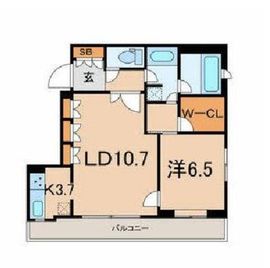 ファミール西麻布ベルファース 401 間取り図