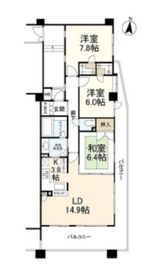 サンクレイドルたまプラーザ 2階 間取り図