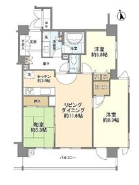 アルファグランデ葛西参番街 2階 間取り図