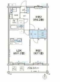 SYNCHRONICITY Musashino (シンクロニシティ武蔵野) 206 間取り図