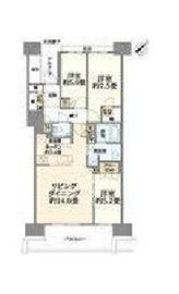 HARUMI FLAG PARK VILLAGE (晴海フラッグ パークヴィレッジ) 8階 間取り図