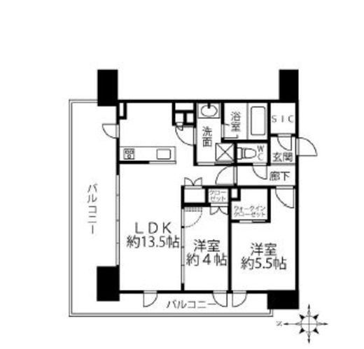 クリオレジダンス川崎南幸町 9階 間取り図