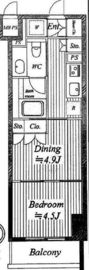 コンパートメント東京中央 7階 間取り図